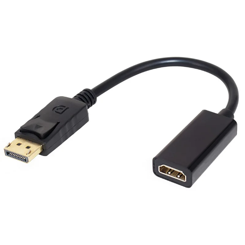 

DP to HDMI-compatible Adapter Cable 1080P DisplayPort Male to Female Converter For Projector DTV TV HDVD Laptop