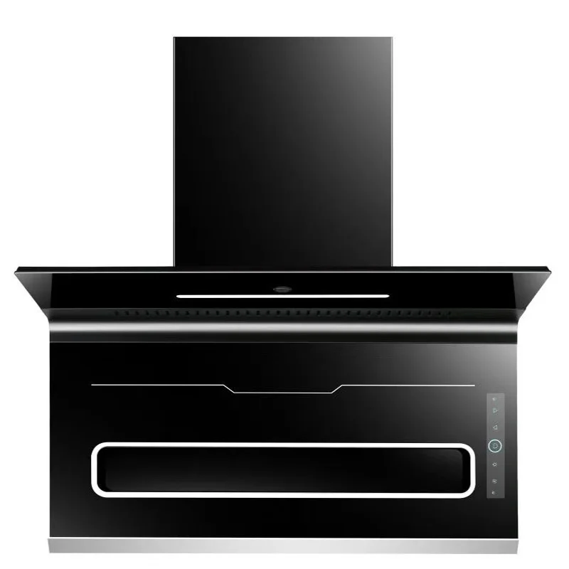 Low Decibel No Noise Top/side Exhaust Automatic Cleaning Super Suction Smart Range Hood Electric Household Hotel Use Range Hood