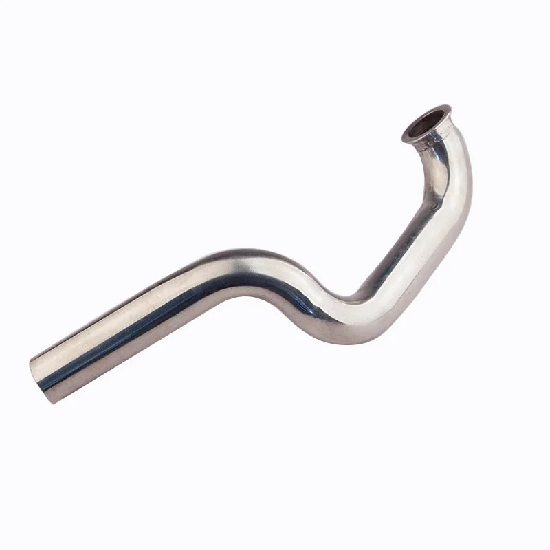 Tubo de escape de acero inoxidable TFL de 200mm, tubo curvo delantero, motor de 26-35cc, Haijingang 113, barco de gasolina especial