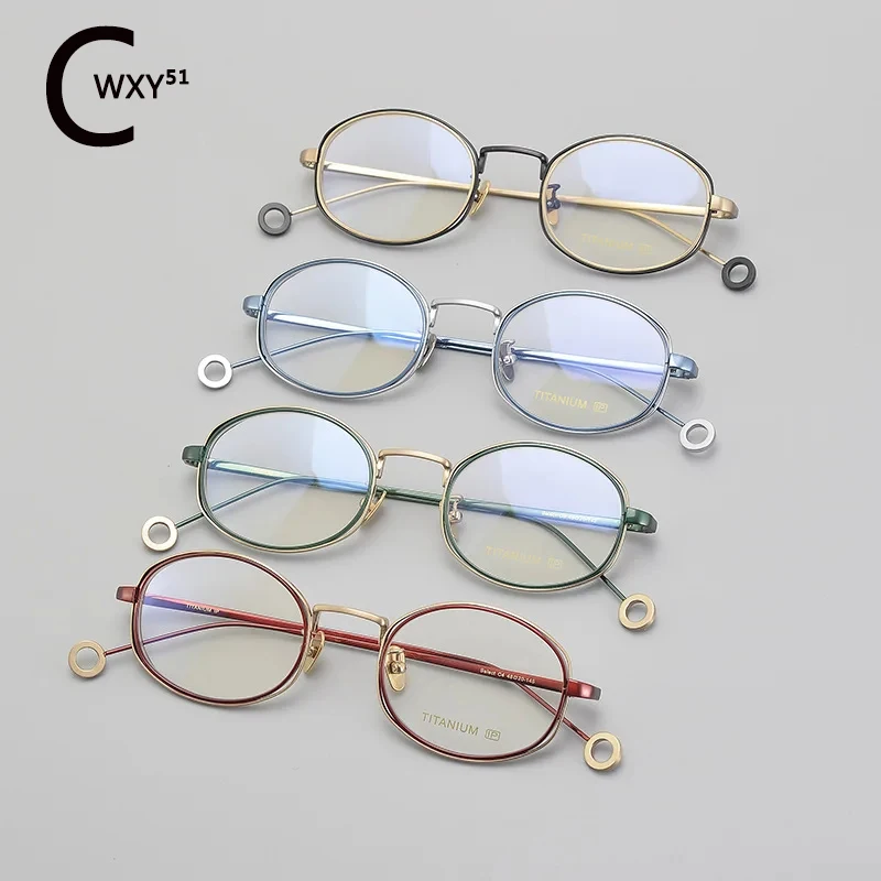 

Women's New Preppy Titanium Top Quality Polygon Fashion Eyewear Frame For Men Myopia Reading Prescription Optical Spectacle