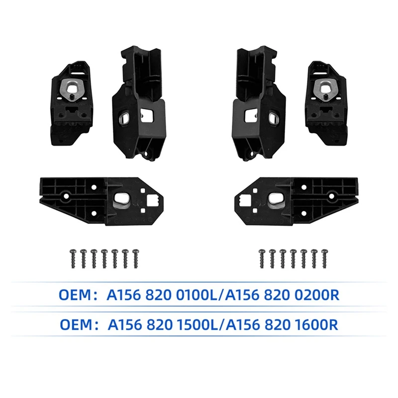 Front Headlight Bracket Repair Kits 1568200100 1568200200 For Mercedes-Benz GLA Class X156 2013-2019 Headlamp RS Bracket