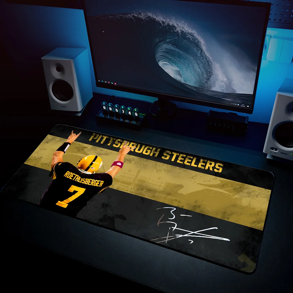 SOCCER S-Steelers-Screensavers  Mousepad Mouse Mat Desk Mat With Pad Gaming Accessories Prime Gaming XXL Keyboard Pad