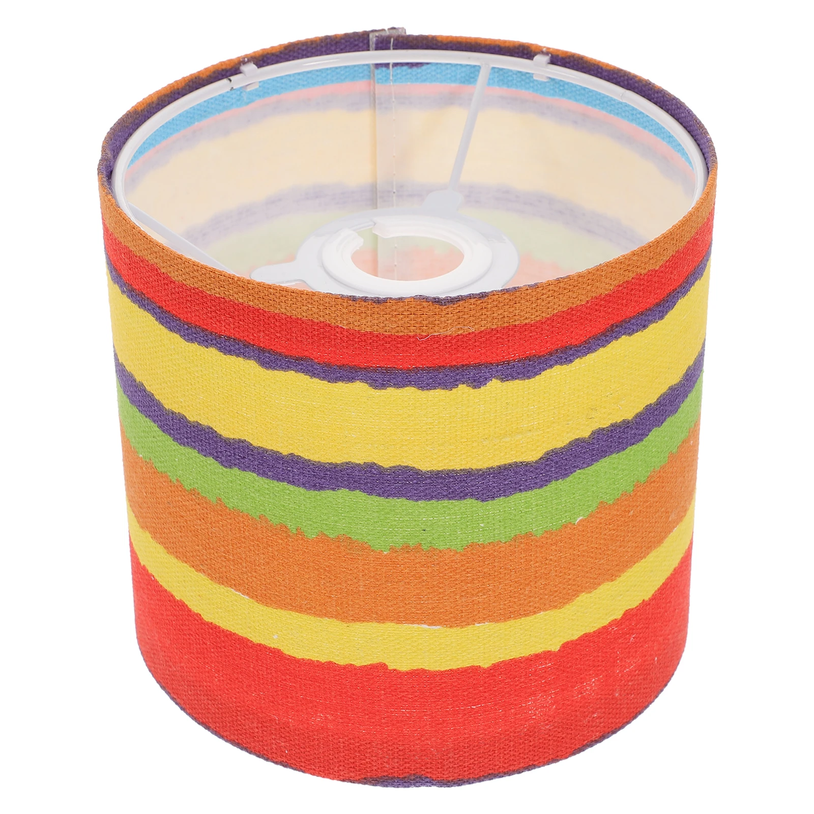 

Foldable Rainbow Lamp Shade Cloth Light Cover Detachable Decorative Ceiling Table Lampshade Home Use Colorful Household Fabric