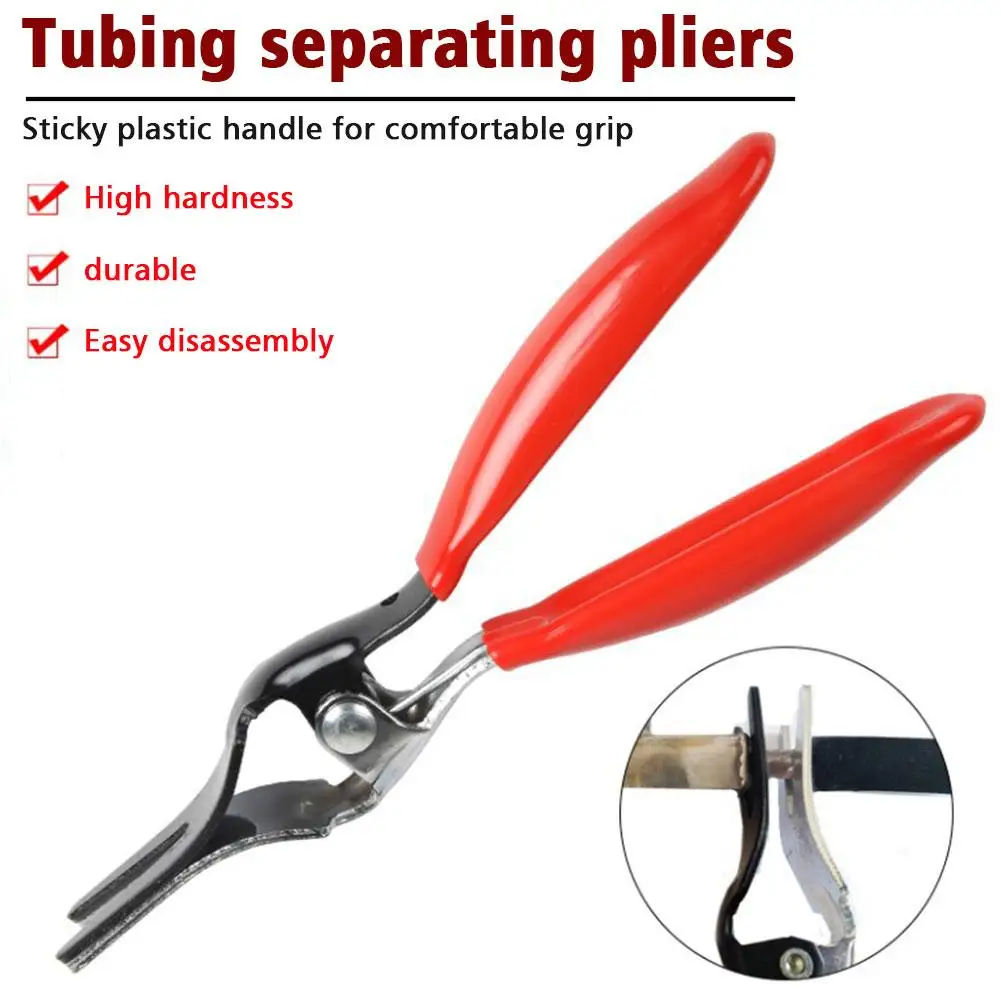 Automobile Universal Angled Fuel Vacuum Line Tube Hose Remover Separator Pliers Pipe Tools Removal Tools