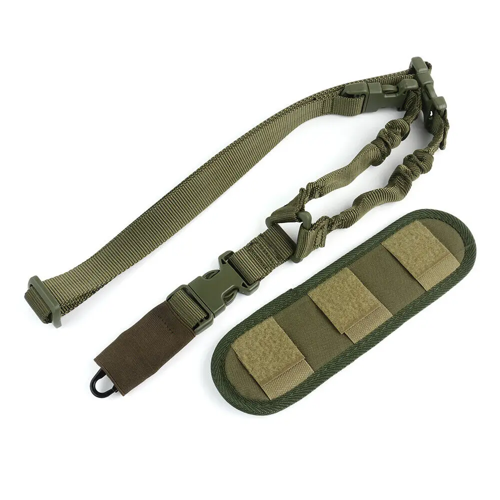 One Single Point Sling Strap Bungee Rifle Gun Sling with Shoulder Pad hunting accessories