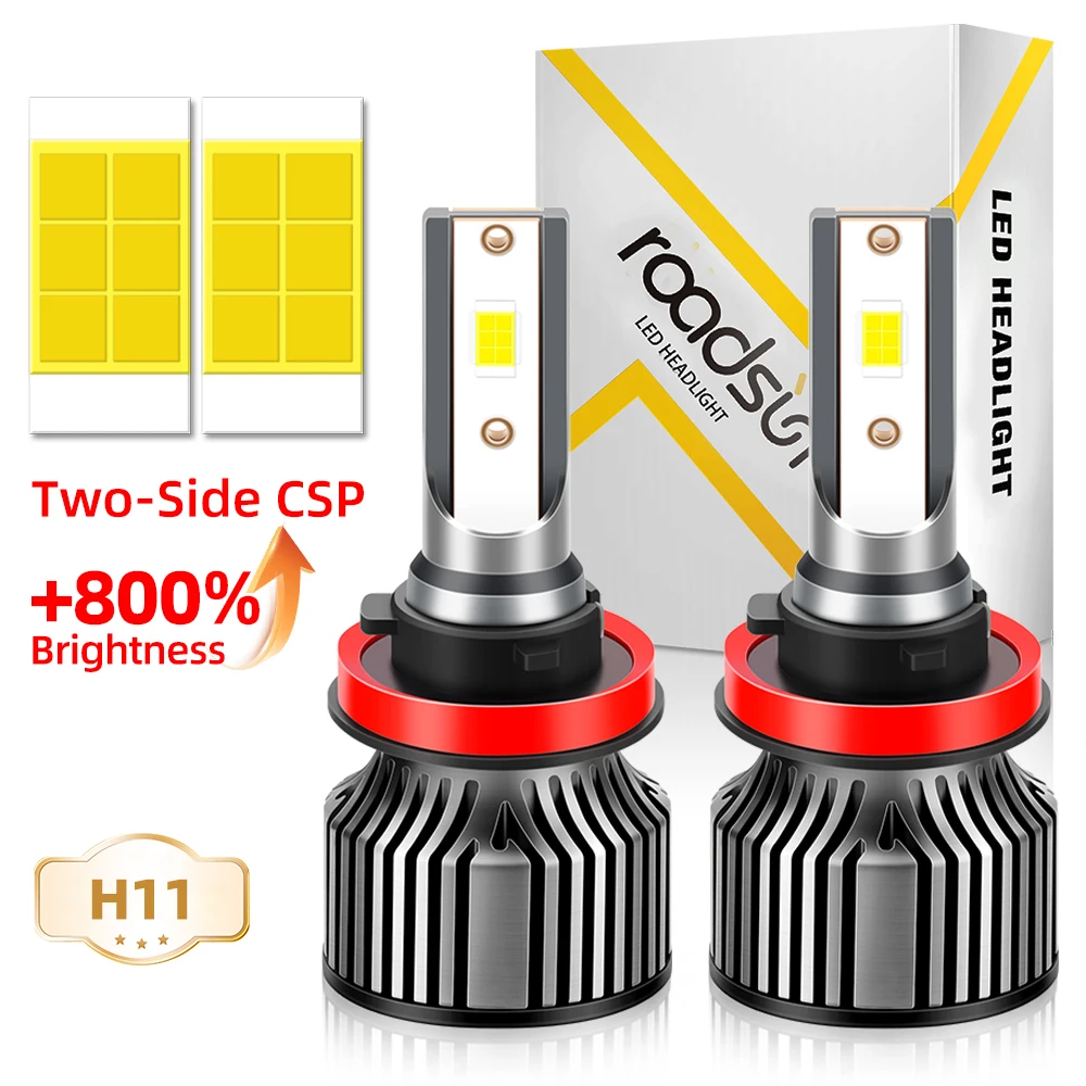 

H11 LED Bulbs 9005/HB3 9006/HB4 H1 H7 H11 H13 6500K White 24000 LM Fog Lights IP68 Waterproof,Quick Installation, Pack of 2