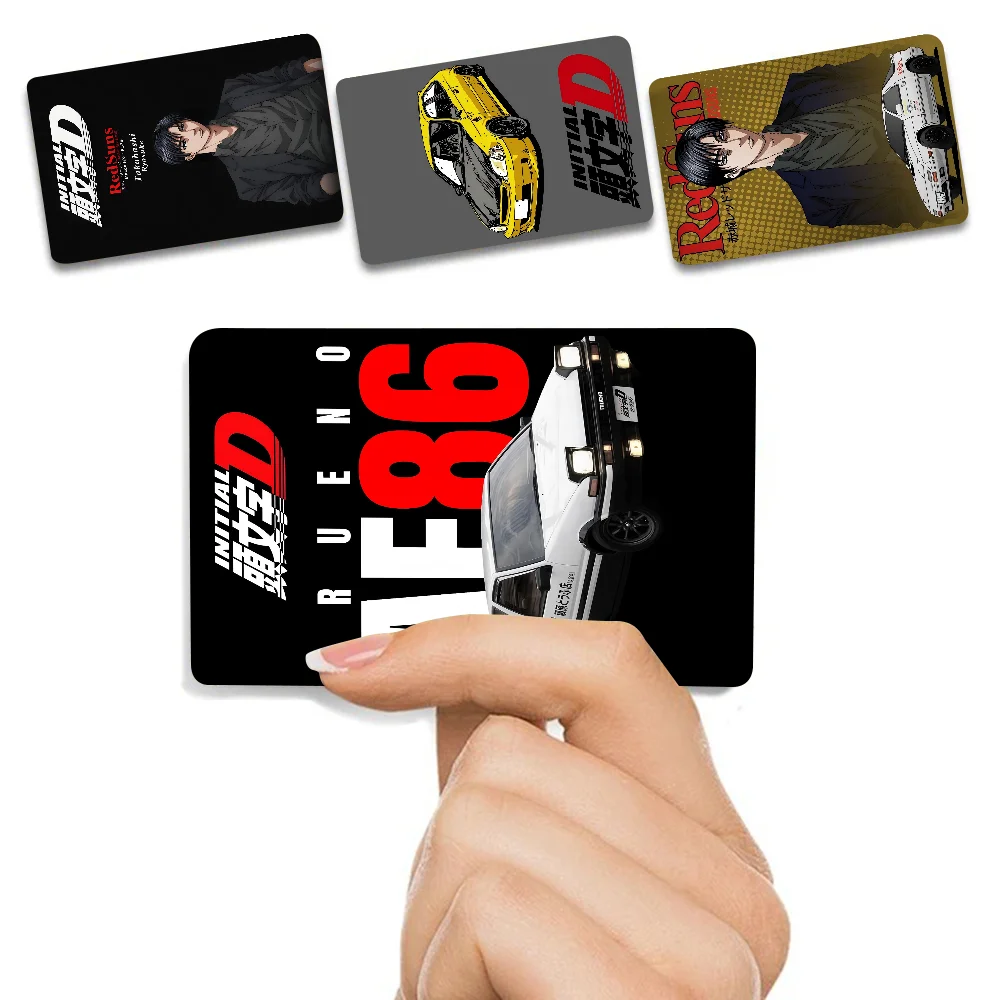 Initial D Anime Spend Or Save Funny Shell On Off Ultra Thin No Fade Sticker Skin Cover Film für Debit-Kreditkarte