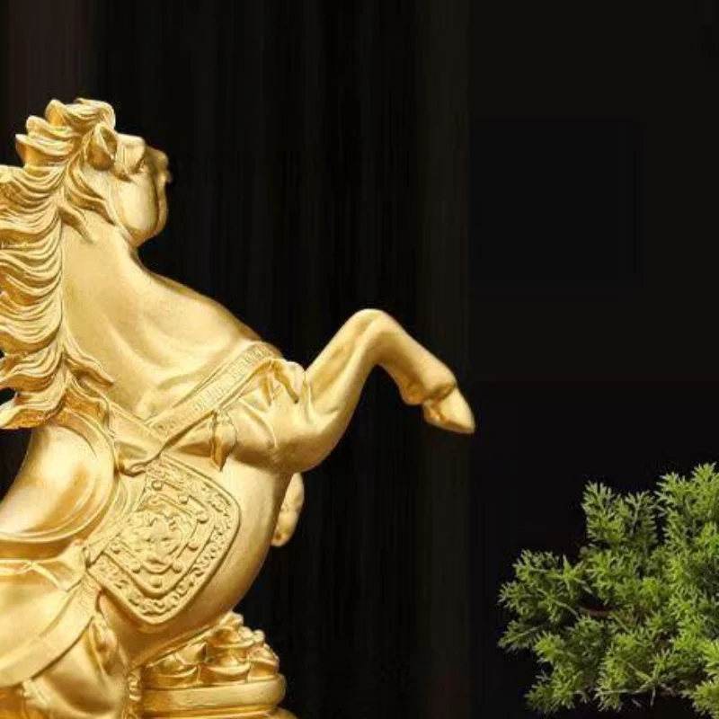 Hot Sale Creative Brass Horse And Monkey Cute Statue Key Chain Pendant Home Office Desktop Ornaments Funny Toys