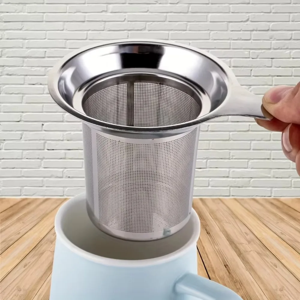 1PC Stainless Steel Tea Strainer Infuser for Cup Kettle Tea Drain Partition Ball Kitchen Tea Brewer Accessory