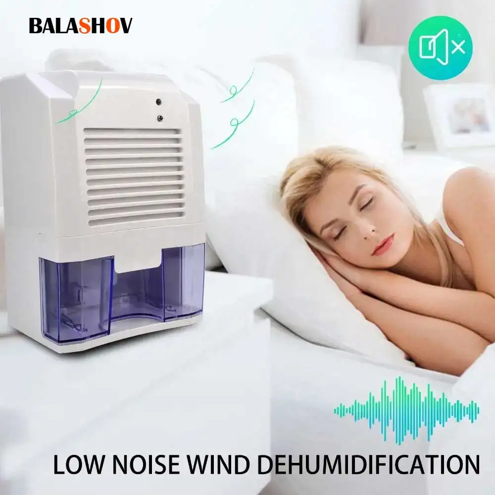 Small Household Dehumidifier Dryer Portable Quiet Quick Prevent Odor Mildew Bacteria Drive Moisture One button Bedroom