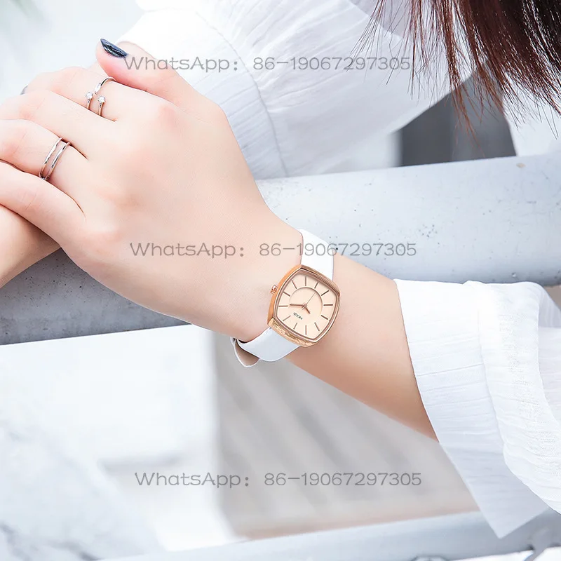 Customized trendy fashion simple women's watch retro small square watch belt light luxury niche high-end student watch