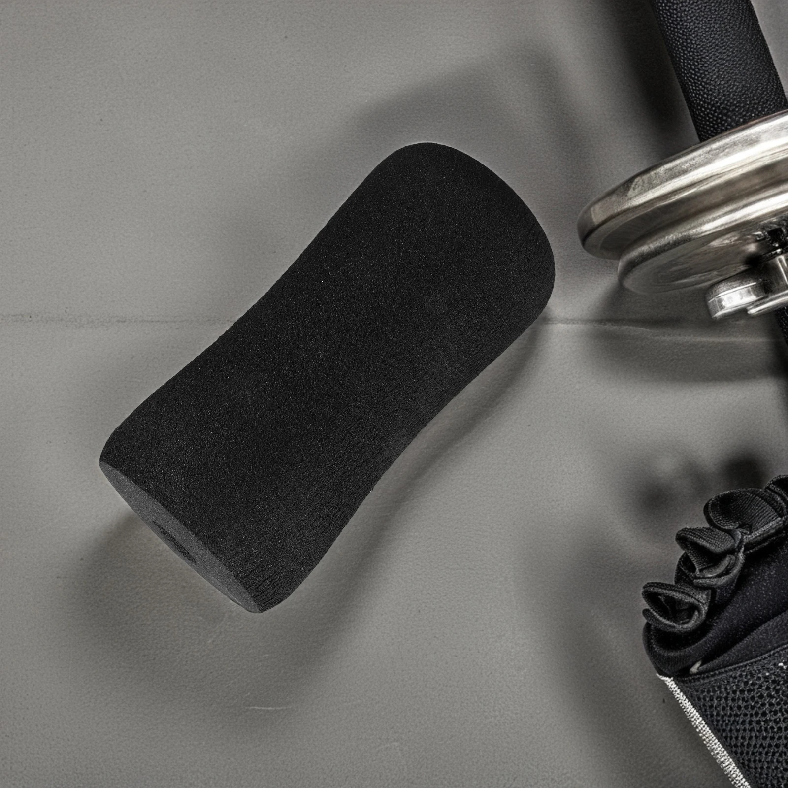 

2pcs Fitness Equipments Sponge Sleeves Dumbbell Stool Black Handle Grip Replacement High Elasticity Antislip Design Smooth Grips