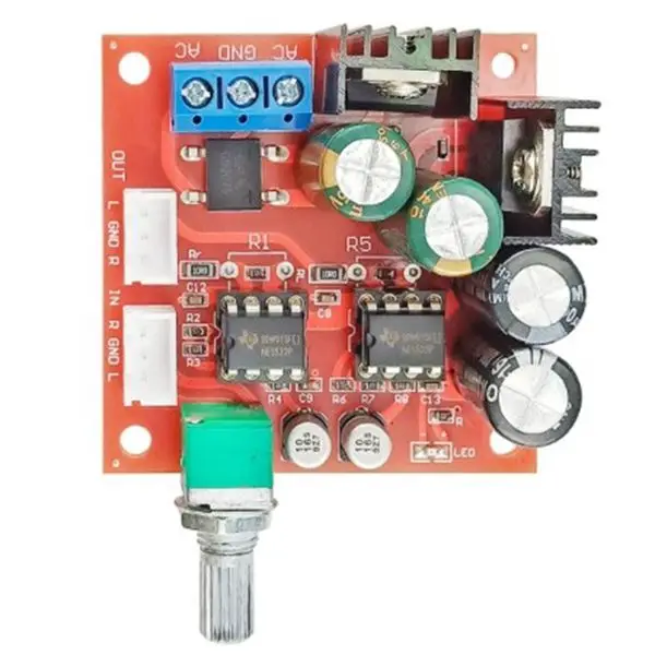 Imagem -03 - Módulo Pré-amplificador de Áudio Estéreo Duplo Op-amp Ampliação Ajustável ac Duplo 1016v Ne5532