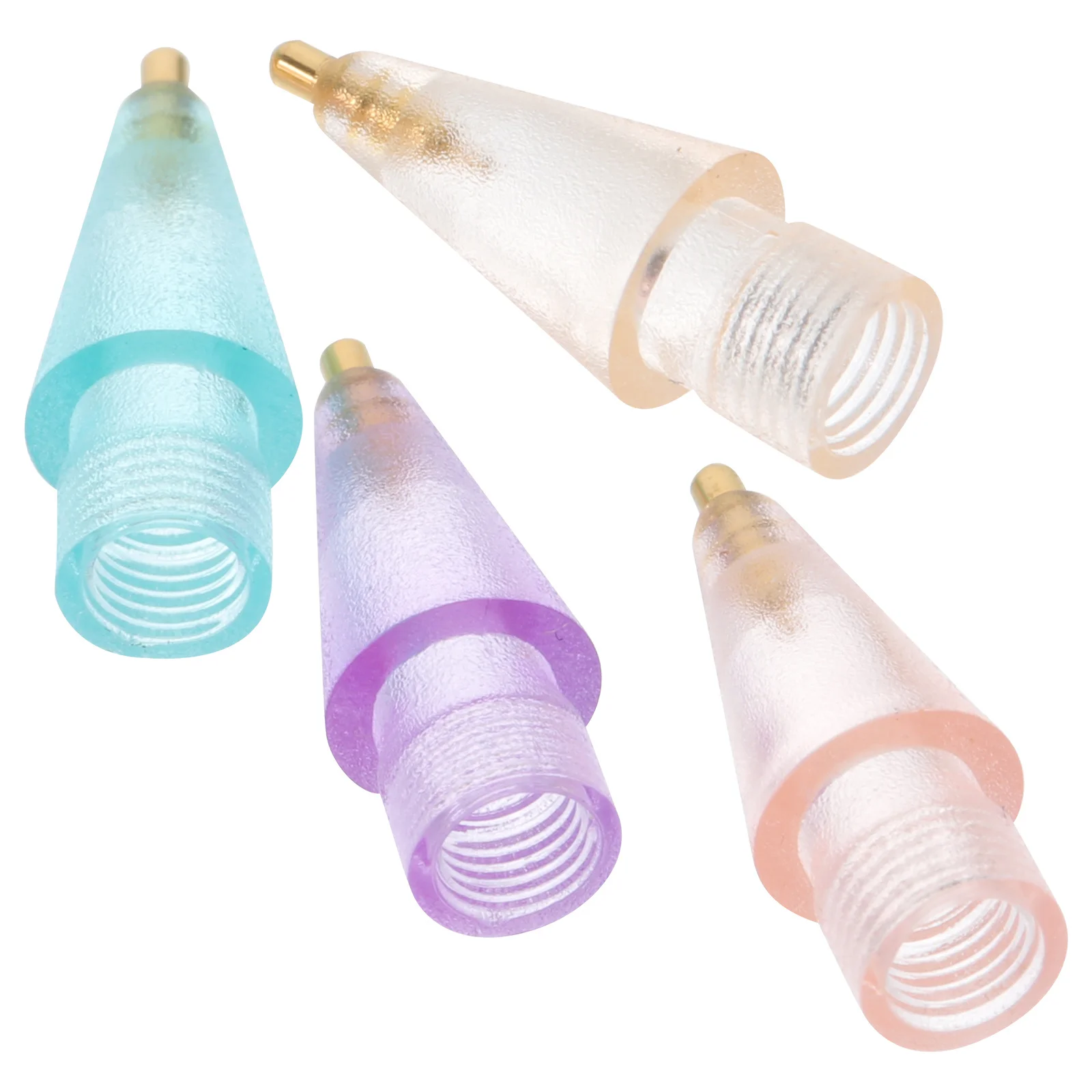 

4 шт., сменный наконечник стилуса, прецизионное управление для Pencil 1 2, аксессуар для ручки с сенсорным экраном, наконечник стилуса, металлический наконечник