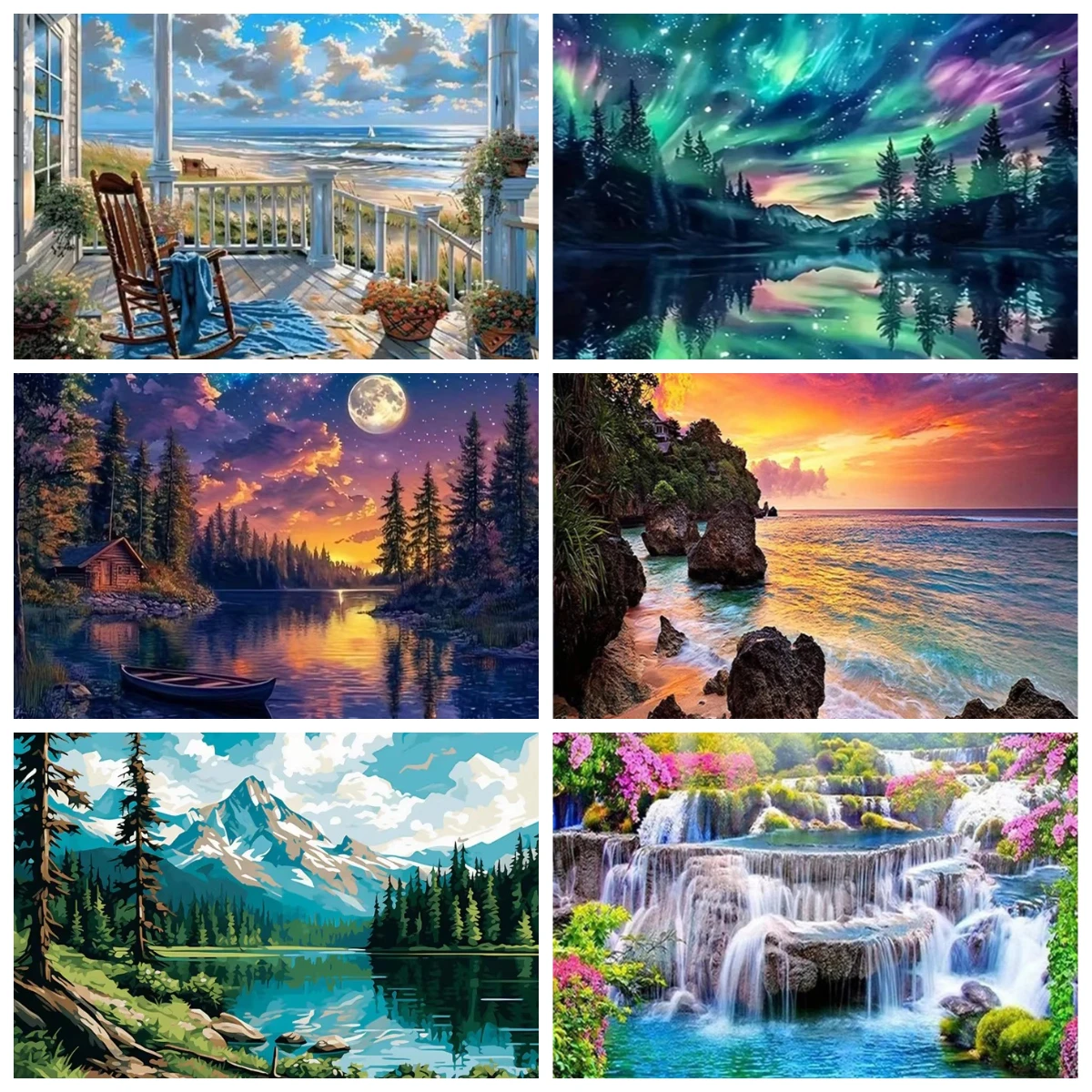 500 Pieces Creative Jigsaw Puzzle Mountain Landscape Assembling Picture Adults Anti Stress Puzzles Toys For Kids Games Xmas Gift