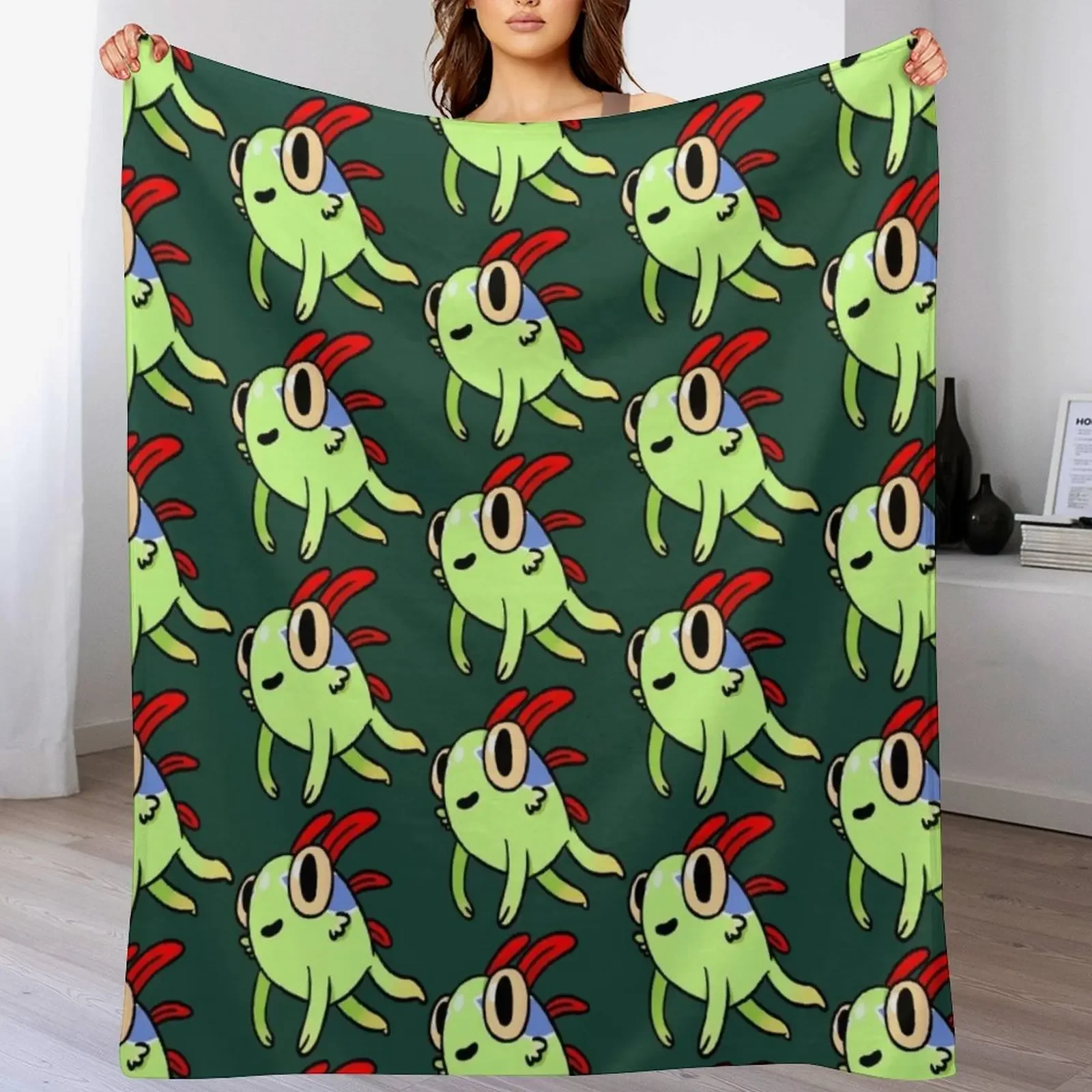 

murloc Throw Blanket Cozy Light Blanket for Travel Camping Picnic