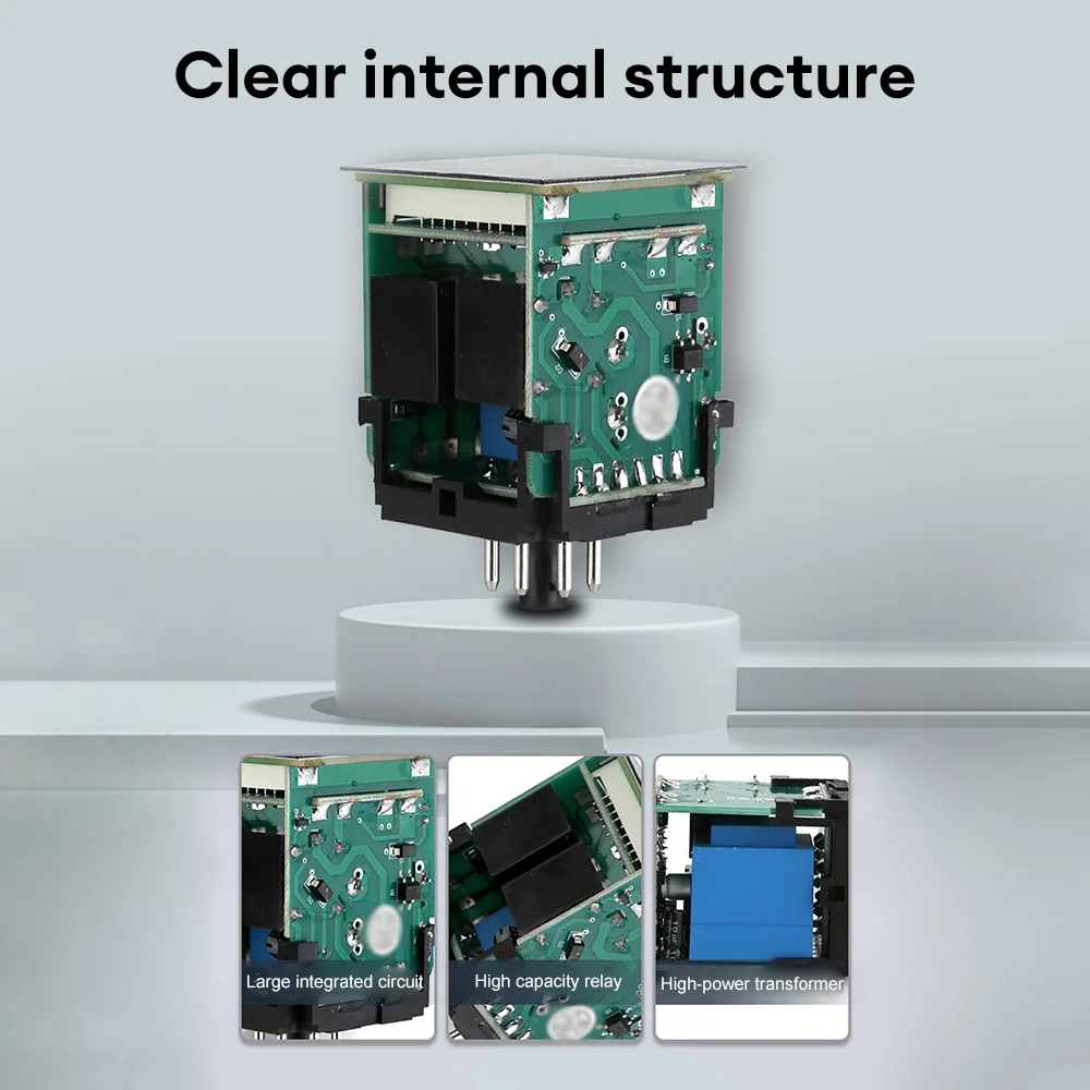 New Digital Display Time Relay DH48S-S 1Z 2Z Series AC220V DC24V DC12V Power-On Infinite Cycle Delay Intelligent Relay