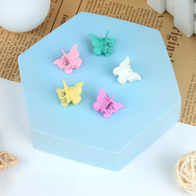 Glitzernde Mini-Schmetterlings-Haarklammern, glitzerndes, farbenfrohes Haar-Accessoire für Mädchen und Frauen, Y2KSet mit 30 Stück (Glitzer) – Detail 8