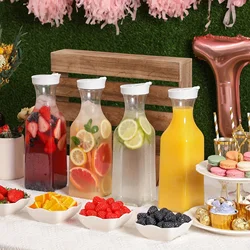 1pcs Versatile Water Carafes with Lids,Durable Plastic Pitchers for Mimosa Bars, Breakfast, Iced Tea Ideal for Parties, Banquets