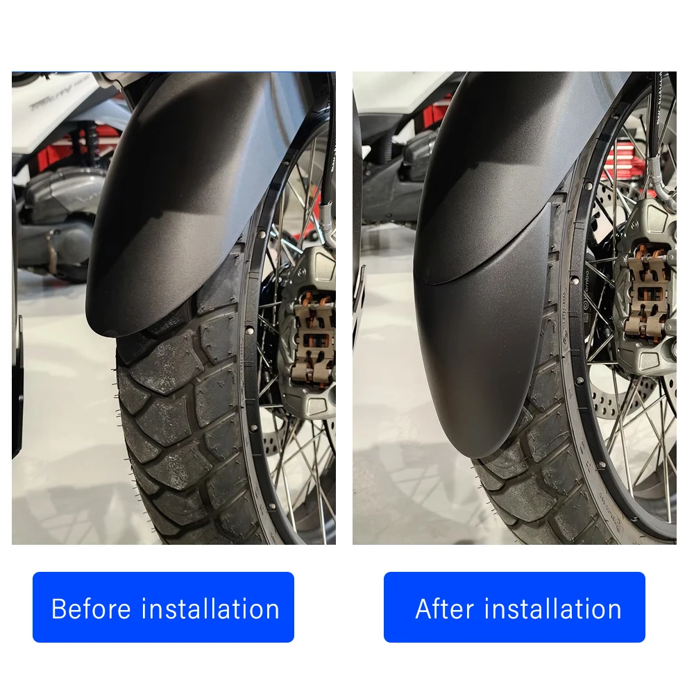For BMW R1300GS R1300GSA R 1300 GS Adventure Front Fender Extender ABS Mudguard Extension Anti Mud Splash Guard Protector