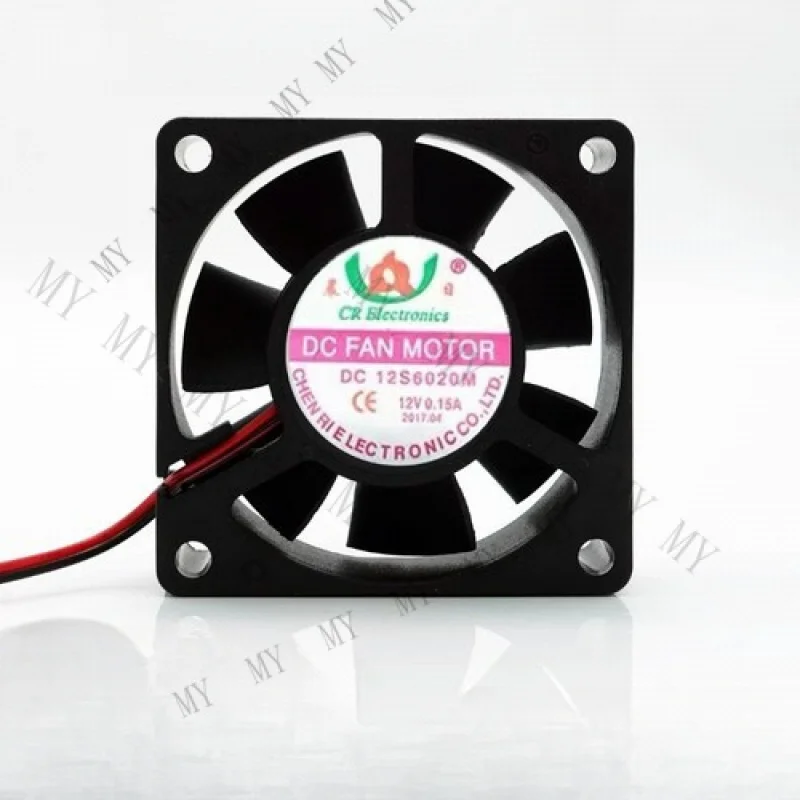 

TT 1PCS DC12S6020M DC12V 0.15A 6020 2-Wire Cooling Fan