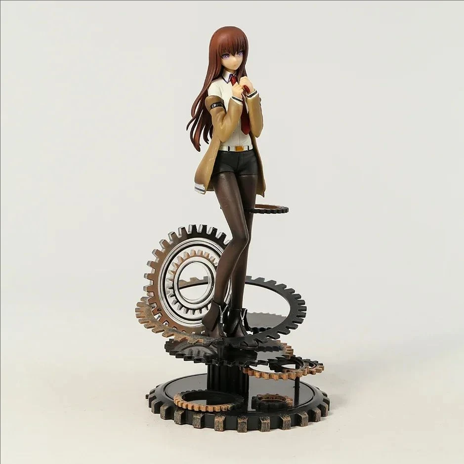 Steins Gate Makise Kurisu figura a escala 1/7 modelo de PVC muñeca de juguete decoración coleccionable regalo de escritorio