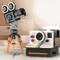 Retro camera Building Kit Construction Model Building Blocks Set, Collectible Gift Idea Building Set for Adults and Teen