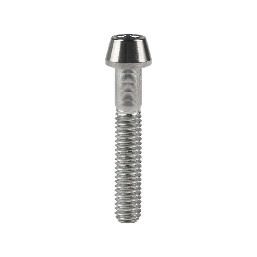 AliExpress Wanyifa Titanium Bolt M6x10 16 18 20 25 30 35 40 45 50 55 60 65mm DIN912 Taper Hex Allen Head Screw for Bike Parts Ti Fasteners