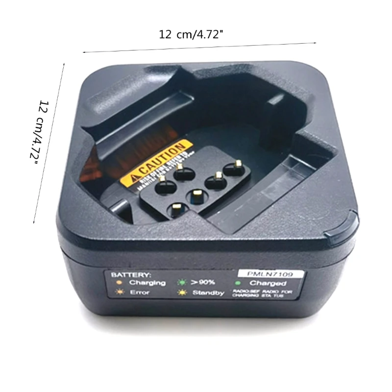 Base caricabatteria da tavolo compatto Dropship affidabile durevole compatibile per DTR600 DTR700 DTR720 PMPN4468 PMPN4469 Radio