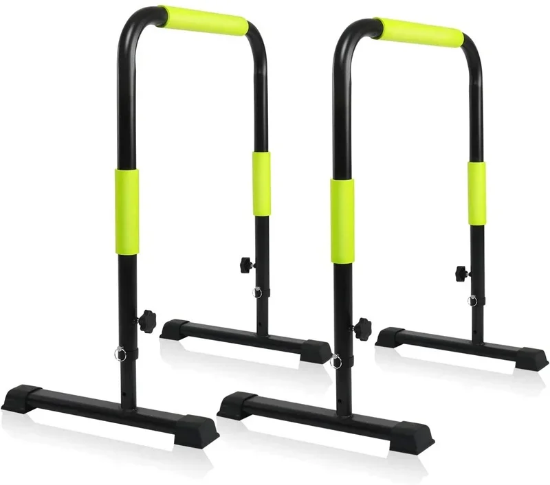 Adjustable Push Up Stand dip parallel bar Station  Body Press Bars gymnastic