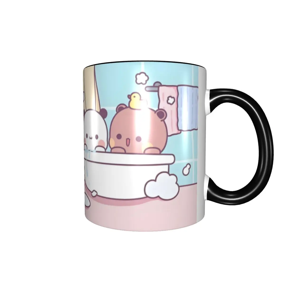 Custom B-Bubus D-Dudus Bear And Panda Mugs DIY Kawaii Cartoon Ceramic Tea Milk Coffee Cups