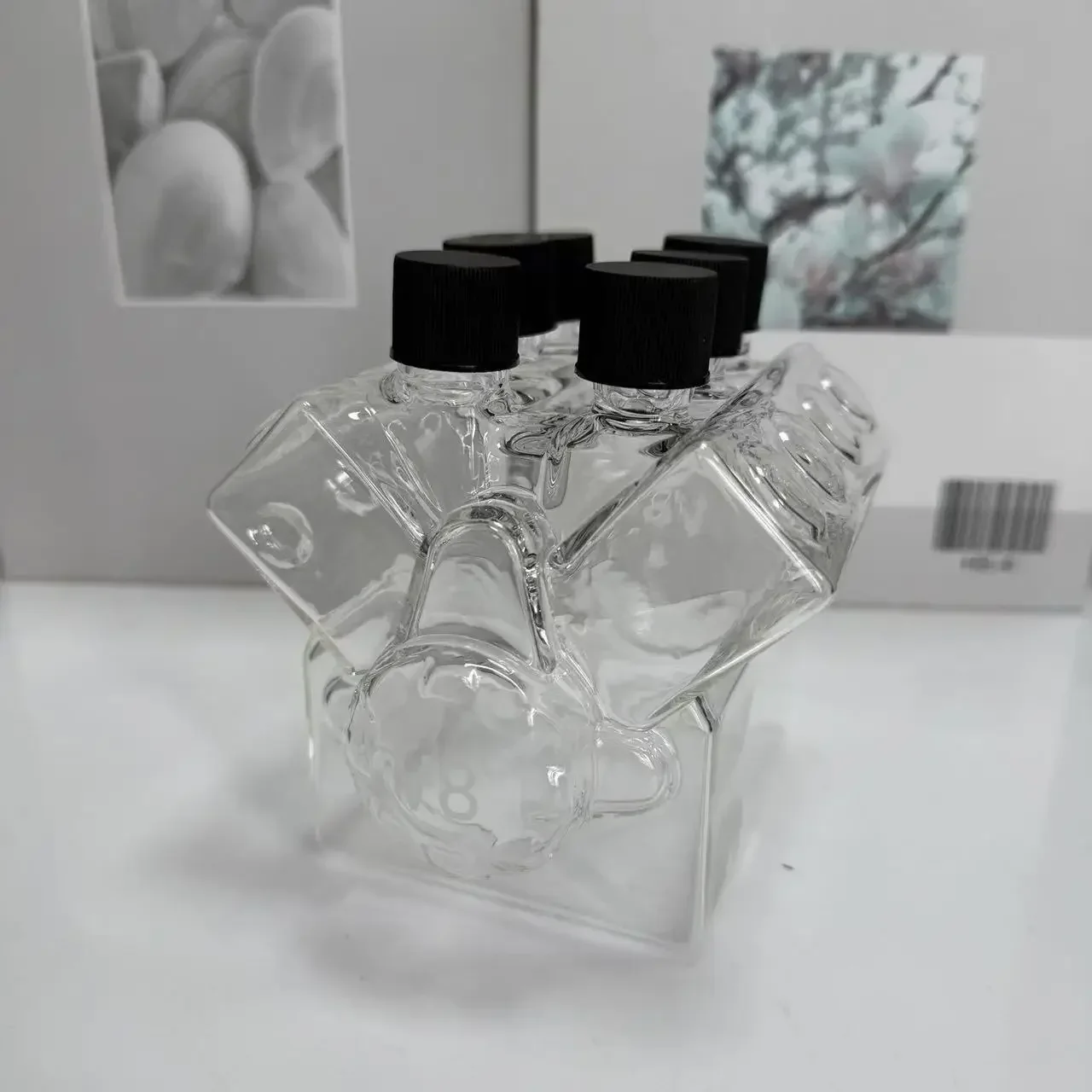 

Special Ops Design Alcohol Decanter - Engine Glass Bottle with Leather Strap, Man Cave Decor