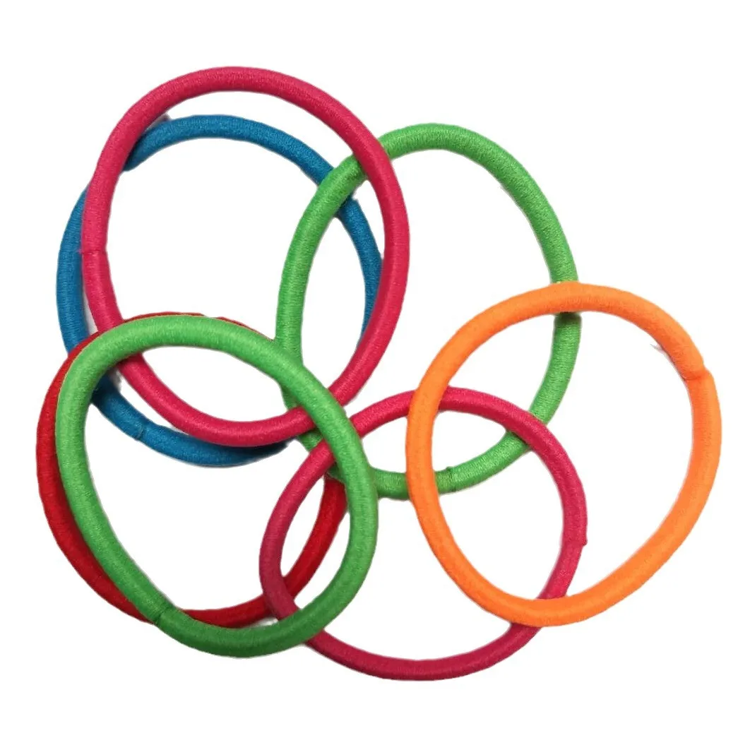 Basic Elastic Hairbands Hair Ties Rope Ponytail Hold Scrunchie Rubber Band Seamless Bobbles For Women Girls Accessories 20PCS