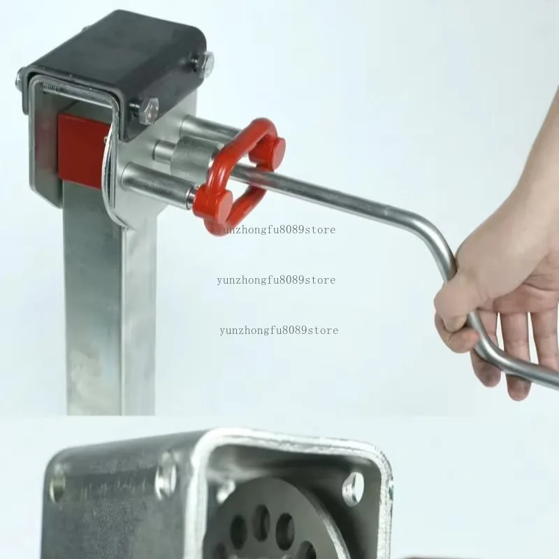 90 Degree Foldable RV Outrigger Handle, Heavy Duty Hand Jack, Adjustable Support Leg for Camper Trailer Stabilizer Use