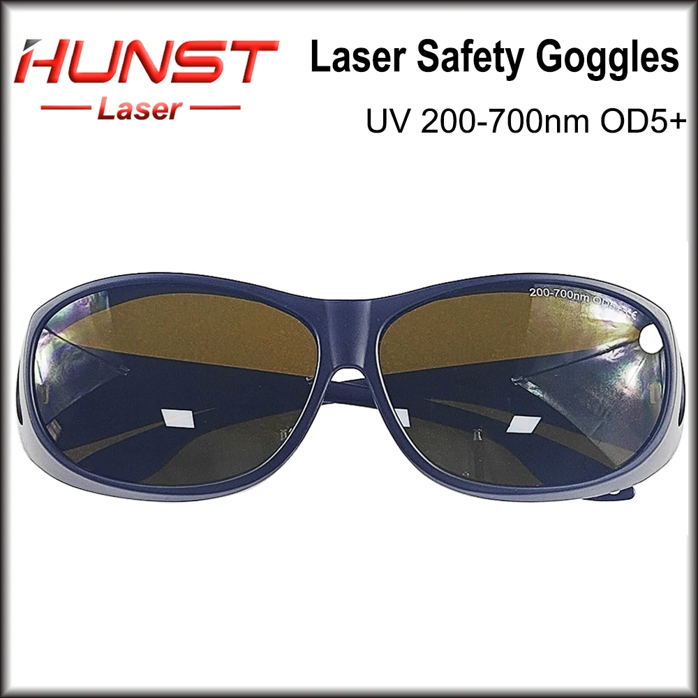 HUNST OD5+ Professional Laser Safety Goggles for 355nm 450nm 520nm 532nm 650nm UV,Green,Blue, Red Laser Eye Protective Goggles