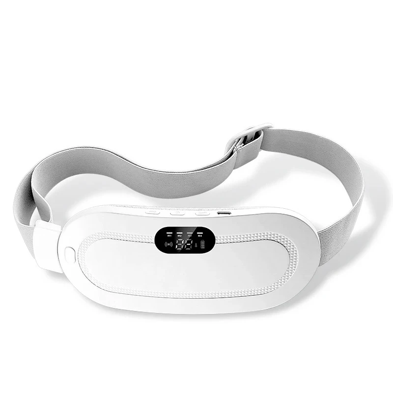 Electric Menstrual Heating Pad Smart Warm Palace Belt Abdominal Belly Vibration Massager Period Pain Relief Waist Cramps Device view 5