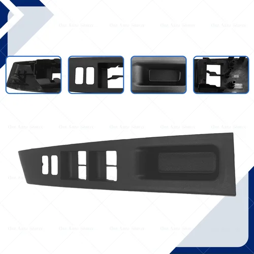 Imagen 2 del producto Cubierta embellecedora del panel de control de elevalunas del coche, botón de elevación, marco superior del reposabrazos delantero y trasero, reparación para Toyota Yaris Vitz 2010-2014