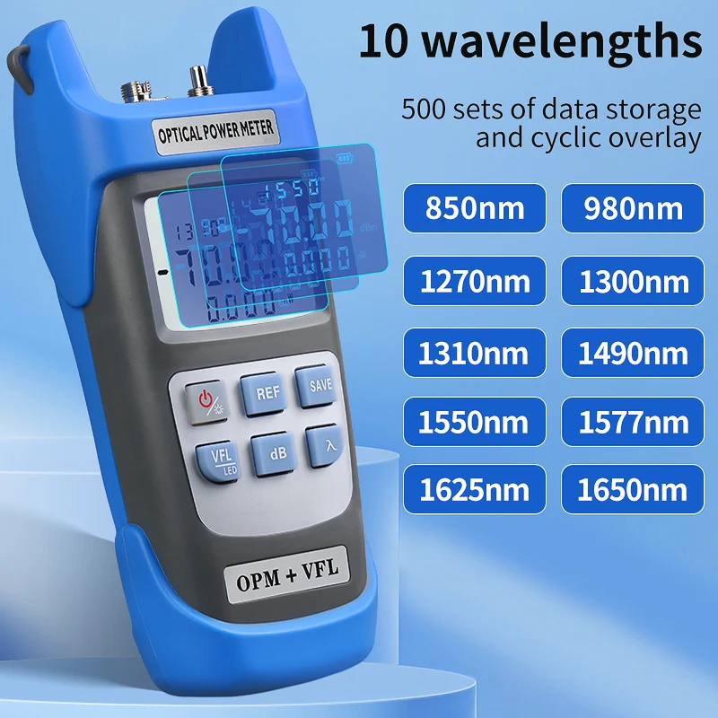 COMPTYCO AUA-C710B Rechargeable Optical Power Meter VFL All in one OPM -70~+10dBm Multifunction Network Tester 15~50mw(optional)