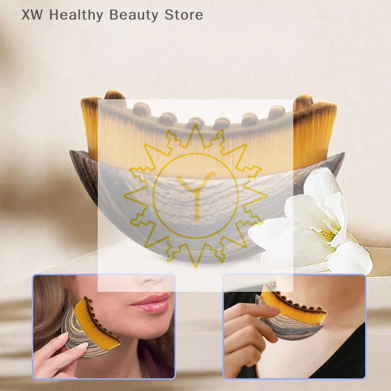 المحمولة اللمفاوي كفاف فرشاة الوجه متعددة الوظائف أداة نحت الوجه التصريف اللمفاوي مدلك لفرشاة العناية بالوجه والرقبة