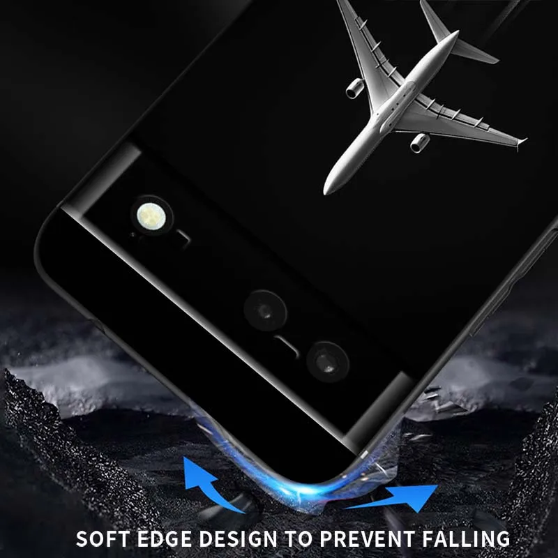 Mode vliegtuig patroon Cover Voor Google Pixel 10 9a 9 8A 8 7 7A 6 6A Pro XL 2024 5G Zwart Zachte TPU Siliconen