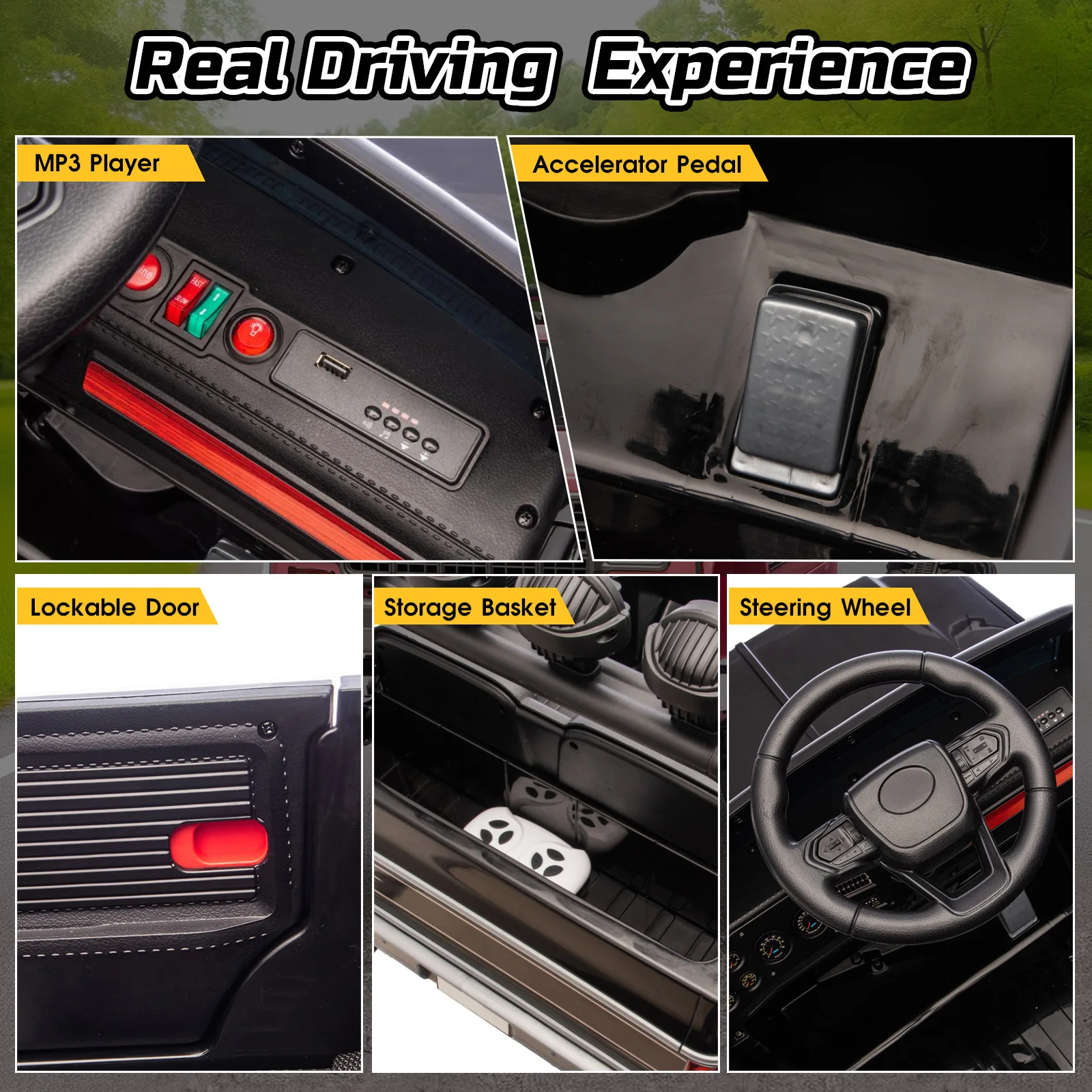 Elektryczny ciężarówka dla wnuka na prezent świąteczny, pojazd elektryczny 24V dla dzieci, samochód elektryczny dla dzieci z napędem akumulatorowym i zawieszeniem