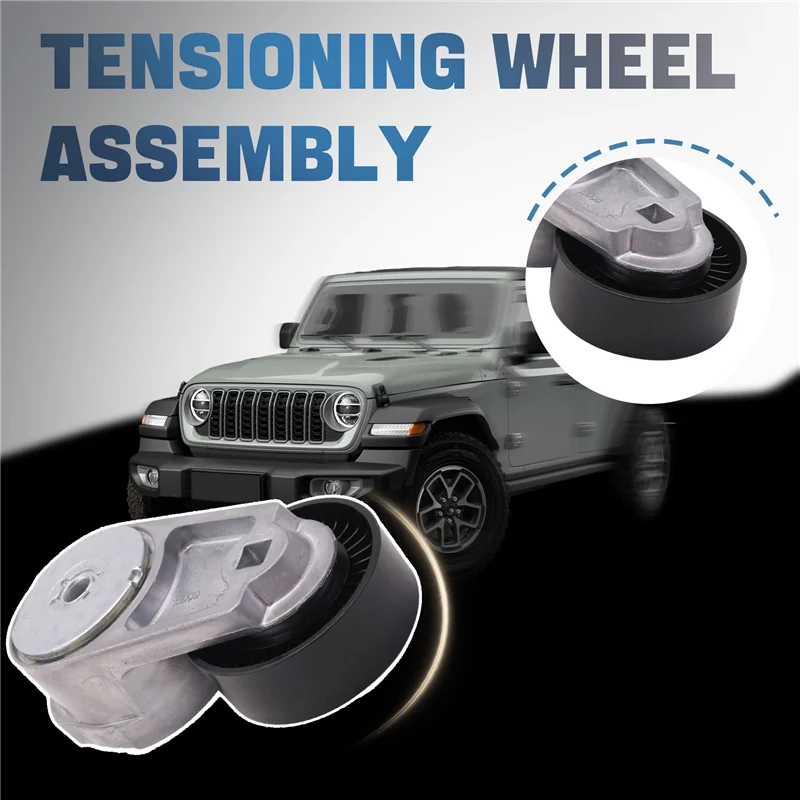 

NEW-Drive Belt Tensioner Assembly 5184617AD 05184617AD Tensioner Wheel Assembly For Jeep Grand Cherokee Dodge Journey 3.6L