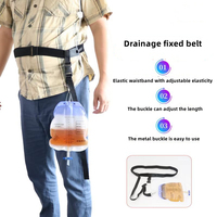 Adjustable Drainage Bag Holder Belt Elastic Waistband Special Fixation Waist Belt for Urine/ Fistula Collection