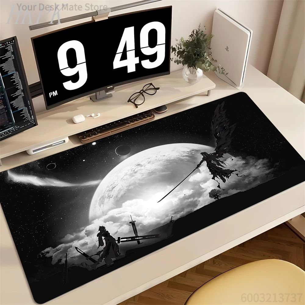 Gamer PC Laptop Desk Mat Final Fantasy XIV Endwalker Large Mouse Pad Computer Keyboard Mouse Mat Office Accessories Table Mats