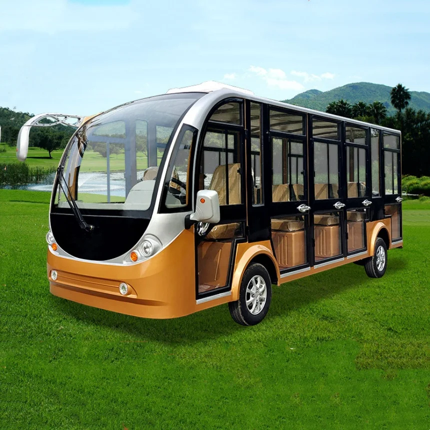 City Vehicle Electric Bus Hot Sale Customized With Touch Screen Multimedia Player 72V Lithium Battery AC Motor Tour Bus