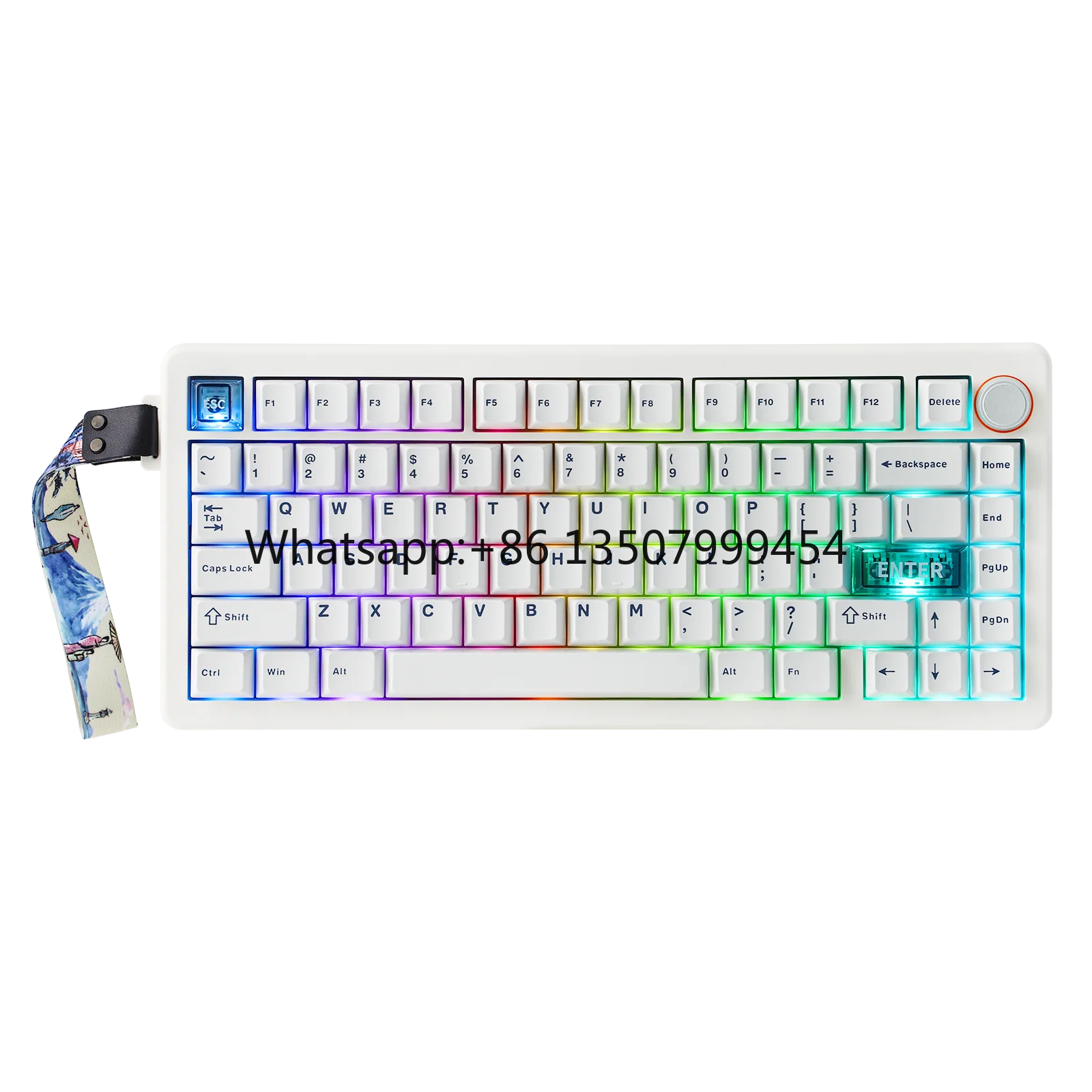 

CIDOO QK75 75% Wireless Mechanical Keyboard Gasket Mount Hot Swap VIA Programmable Tri-Mode RGB Gaming Keyboard