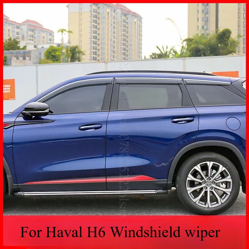 

For Haval H6 2020,2021,2022,2023 Window Visor Sun Rain Deflector Guard Awnings Shelters Adhesive Cover Trim Cars Accessories