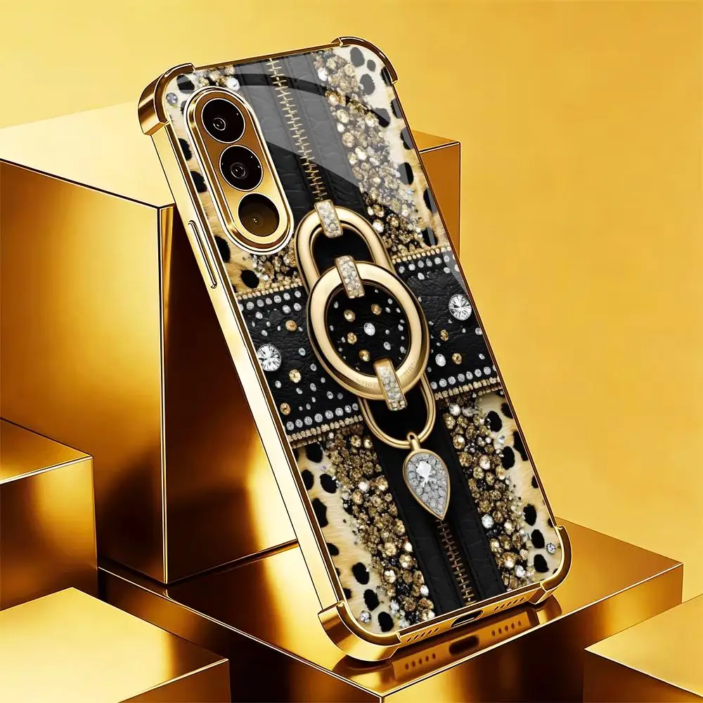 Hot luxury fashion items High-end Glass TPU QHD PhoneCase for Samsung Galaxy S26 S25 S24 S23 S22 S21 FE,Ultra,Plus Dropresistant