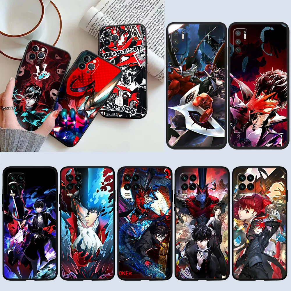 DI38 P5s P-Personas 5 Case for Samsung M06 M15 M16 M35 M55 M56 A36 A42 A50 A50S A51 A52 A32 A33 A05 A05S A06 A16 A20