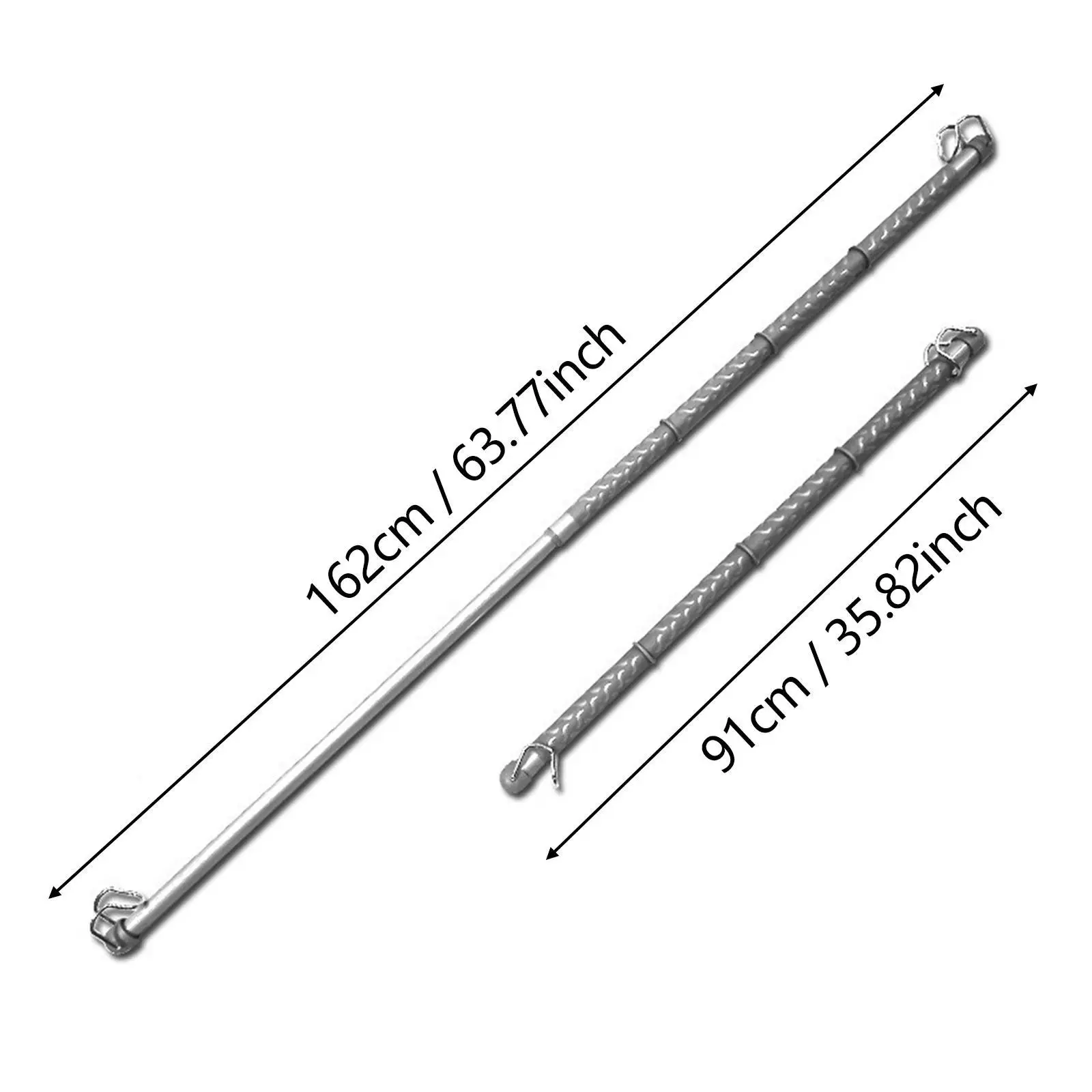 2Pcs Car Clothes Hanger Bars Garment Rack Portable Automobile Hanging Coat Racks for Trucks Vehicles Rvs Road Travelers SUV